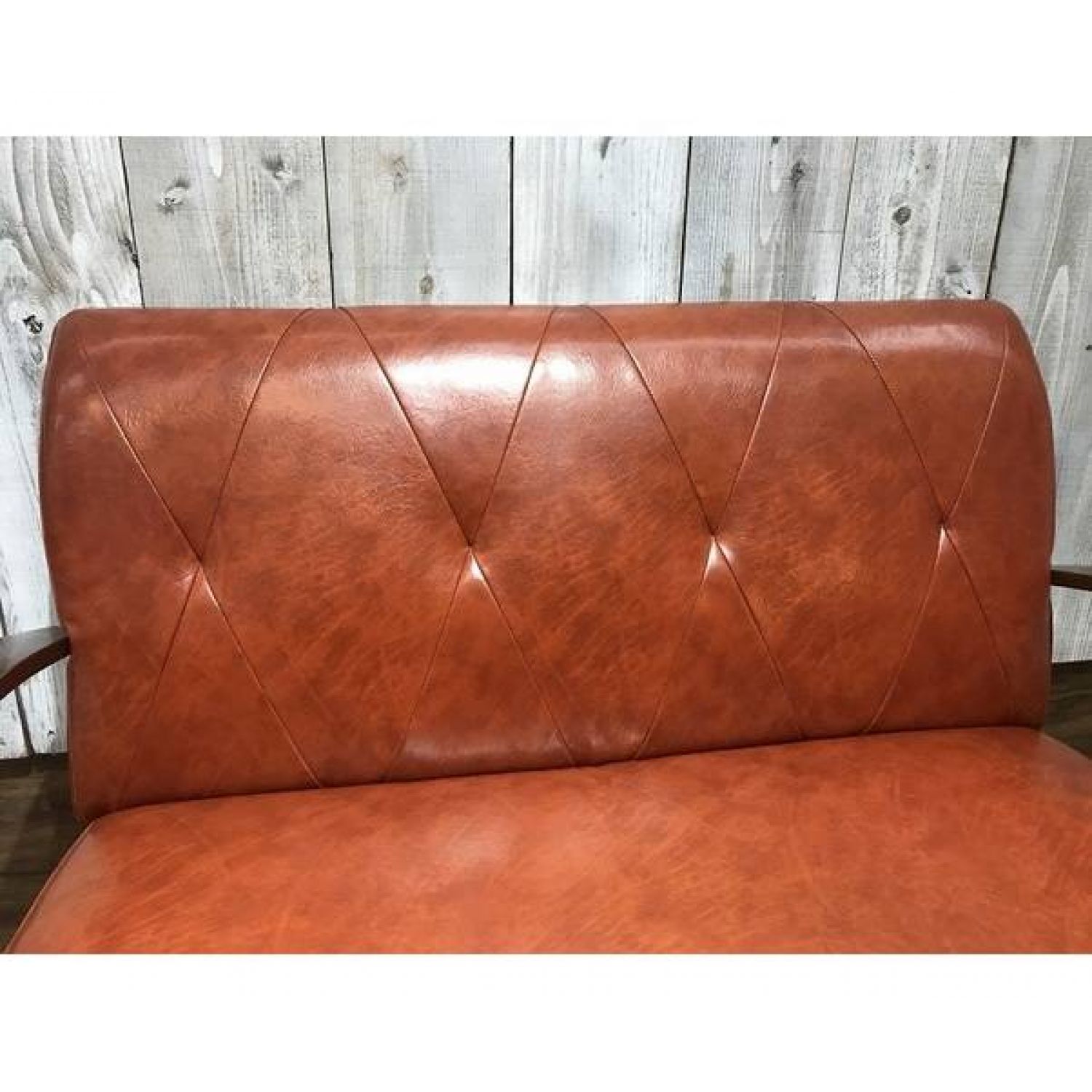 B-COMPANY 2人掛けソファー レンガ 合皮 (税込) COURBE クールベ