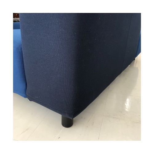 無印良品 (ムジルシリョウヒン) ソファベンチ ネイビー オットマン付