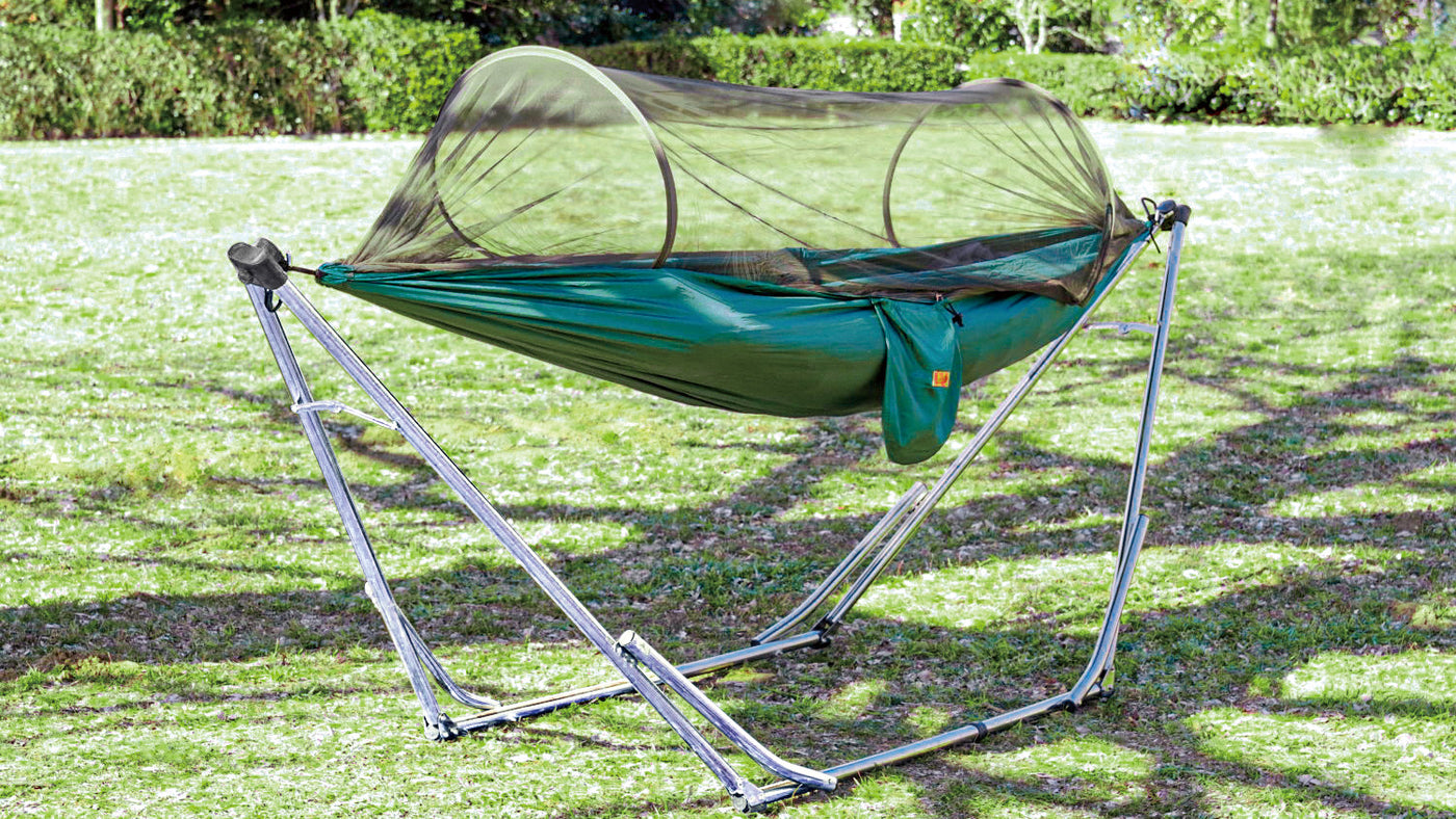 大型 折りたたみ 自立式 ステンレス ハンモックスタンド ポータブル