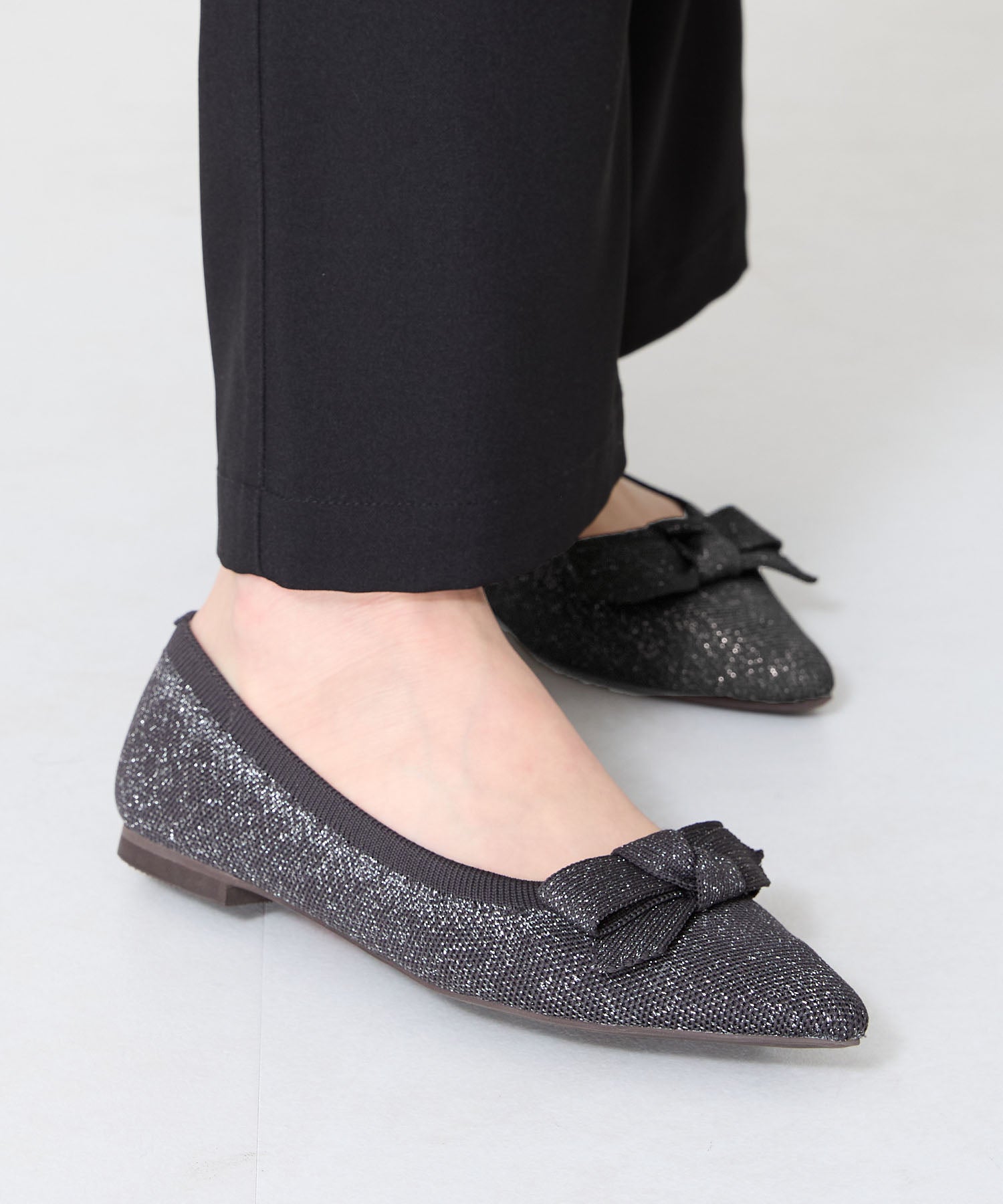 ラメニットリボンパンプス/52106 – ORIENTALTRAFFIC