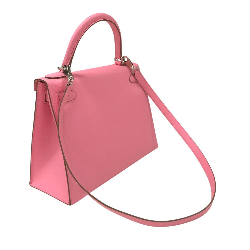 エルメス HERMES ケリー28 Y刻印 ピンク シルバー金具 エプソン