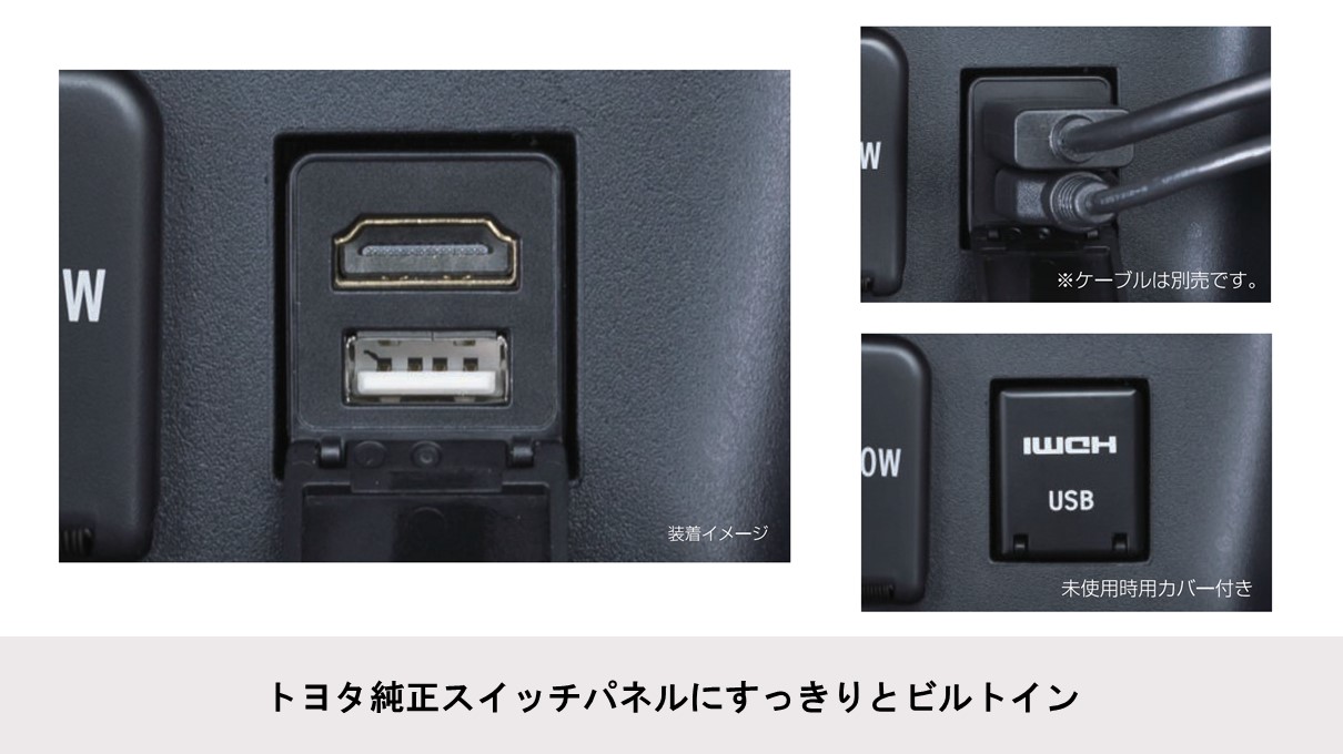 2020年製以降アルパインカーナビ専用 ビルトインUSB/HDMI接続ユニット