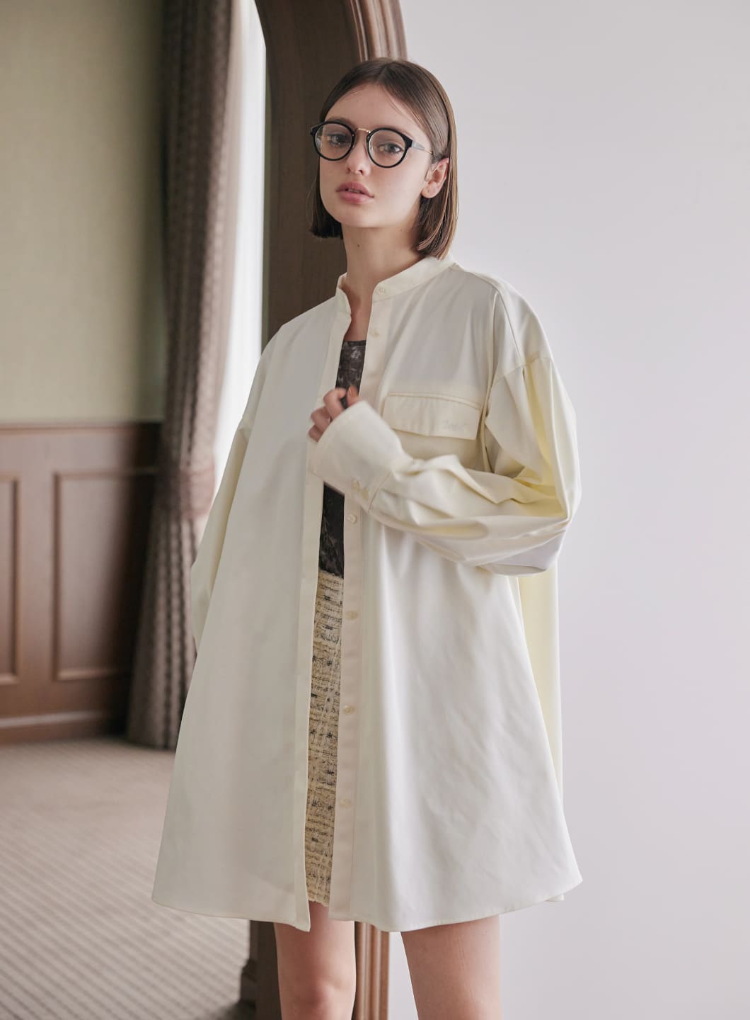 COEL Online Storeベロアレオタードトップス(F アイボリー): TOPS