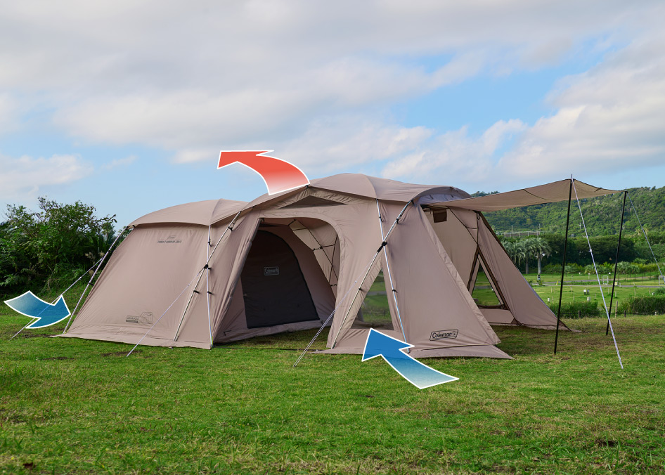 タフ2ルーム DX/3025（グレージュ） | アウトドア用品・キャンプ用品の