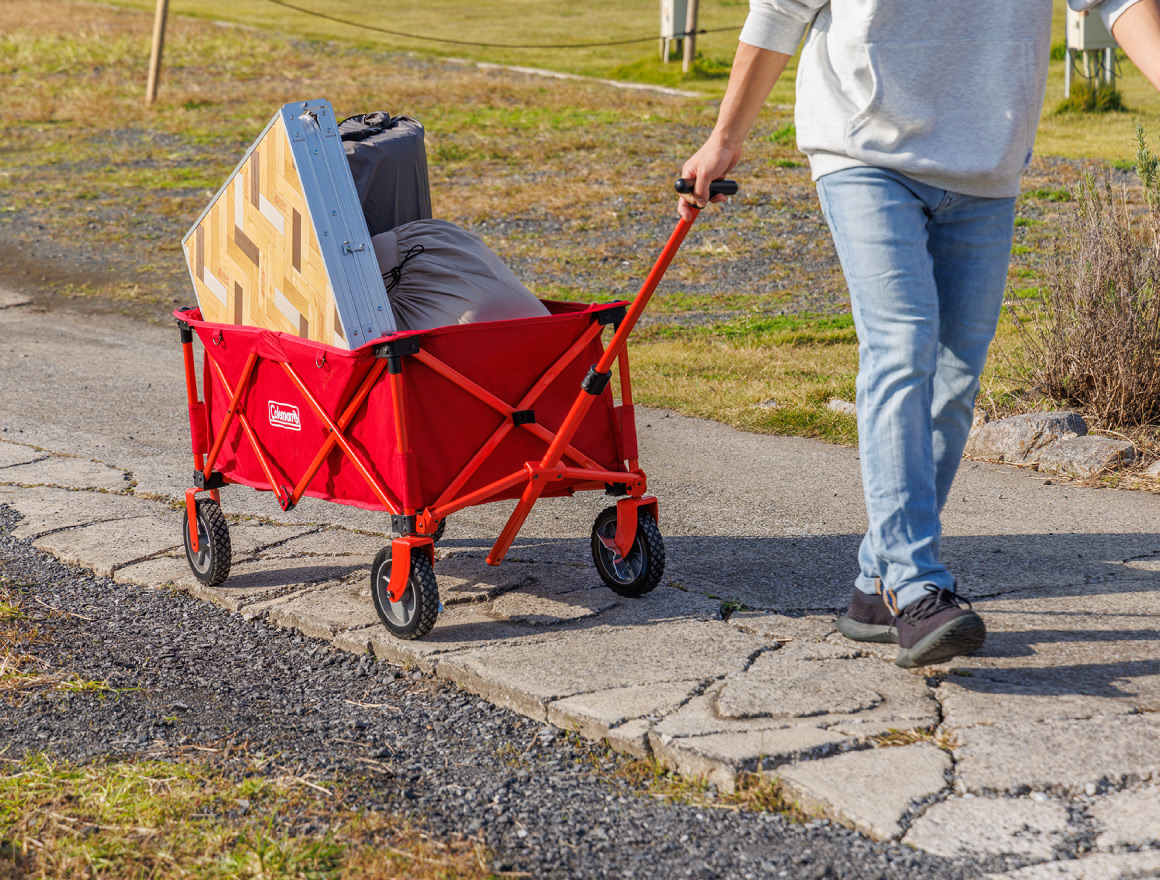 アウトドアワゴン（レッド） | アウトドア用品・キャンプ用品の