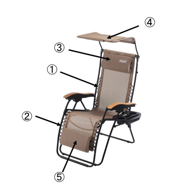 インフィニティチェア マックス用サンシェードの通販｜キャンプ用品の