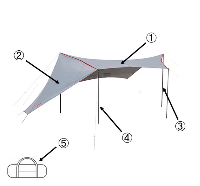 ヘキサタープ/MDX+用 タープスキンの通販｜キャンプ用品のコールマン