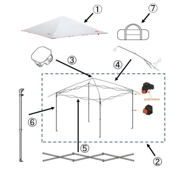 インスタントバイザーシェード/M+シェードスキンの通販｜キャンプ用品