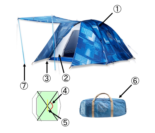 IL タフワイドドームⅣ/300用フライシートの通販｜キャンプ用品の