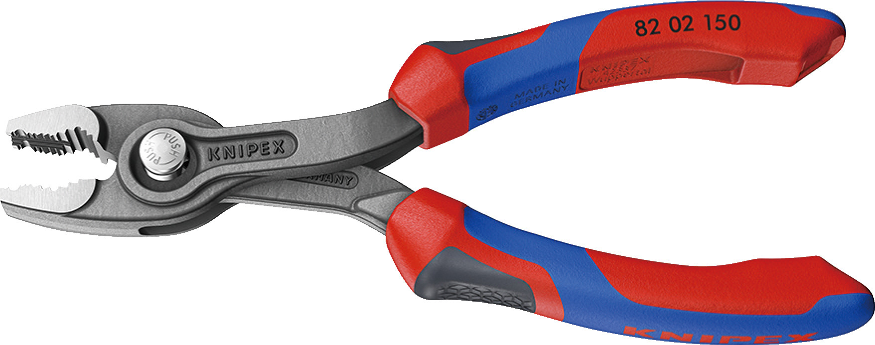 クニペックス スリップジョイントプライヤー ツイングリップ 8202