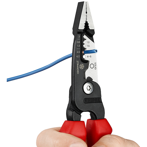 クニペックス 電工用多機能プライヤー 200mm コンフォート