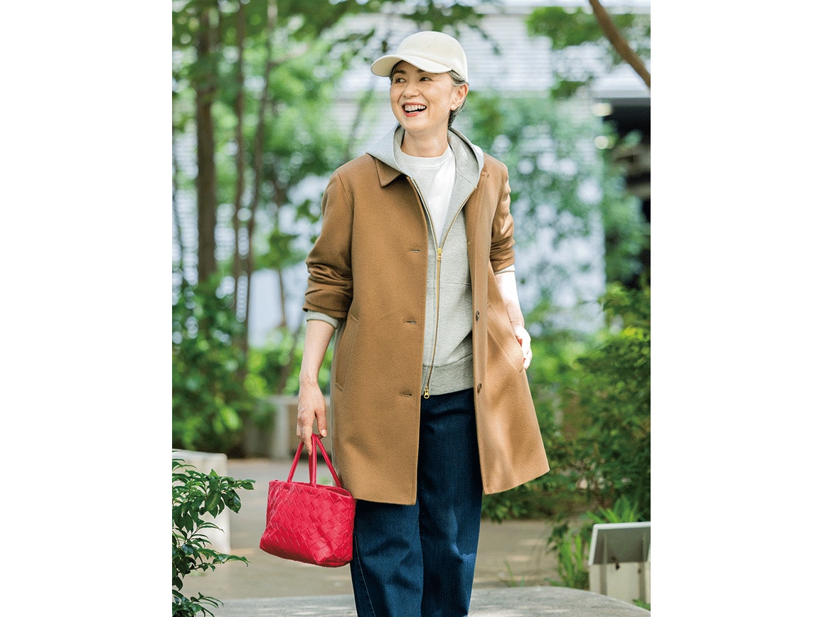 ピュアカシミヤステンカラーコート(02_M 06_ブラック): ｜ カタログ