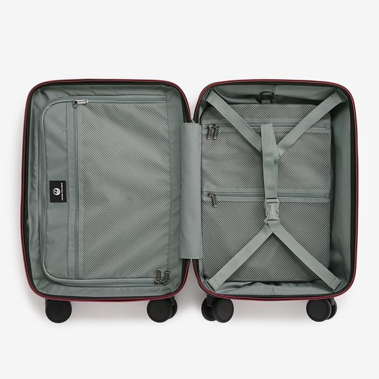 バーマス]JALオリジナル ワンタッチフロントオープン ビジネスキャリー