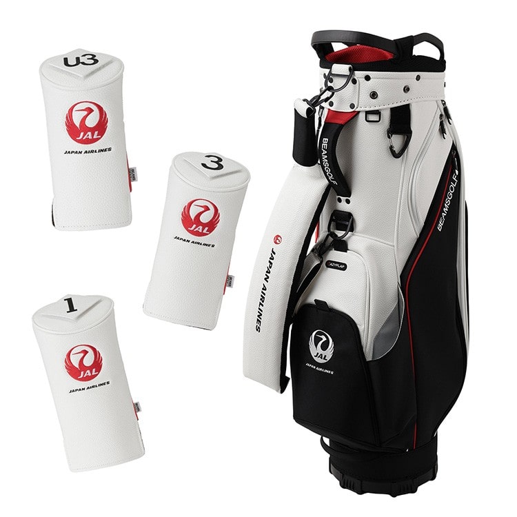 BEAMS GOLF] JALオリジナル キャディバッグ＆ツアープロヘッドカバー3