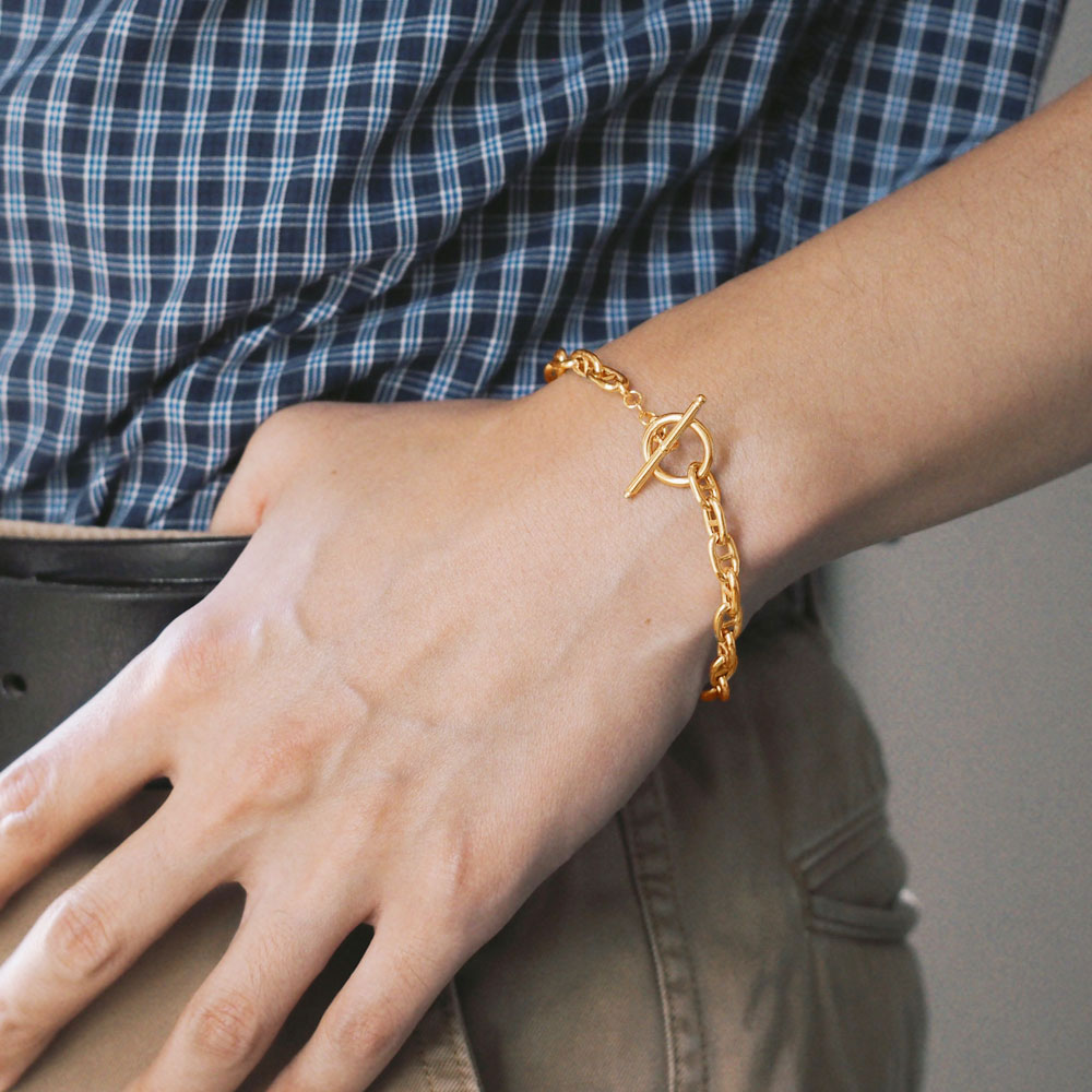 entiere アンティエーレ ブレスレット マンテル トグルクラスプ Tバー