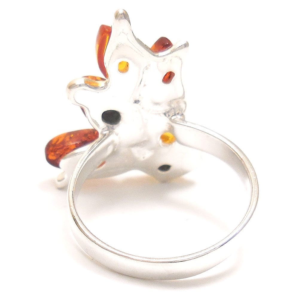 entiere アンティエーレ リング 指輪 シルバー925 琥珀 コハク