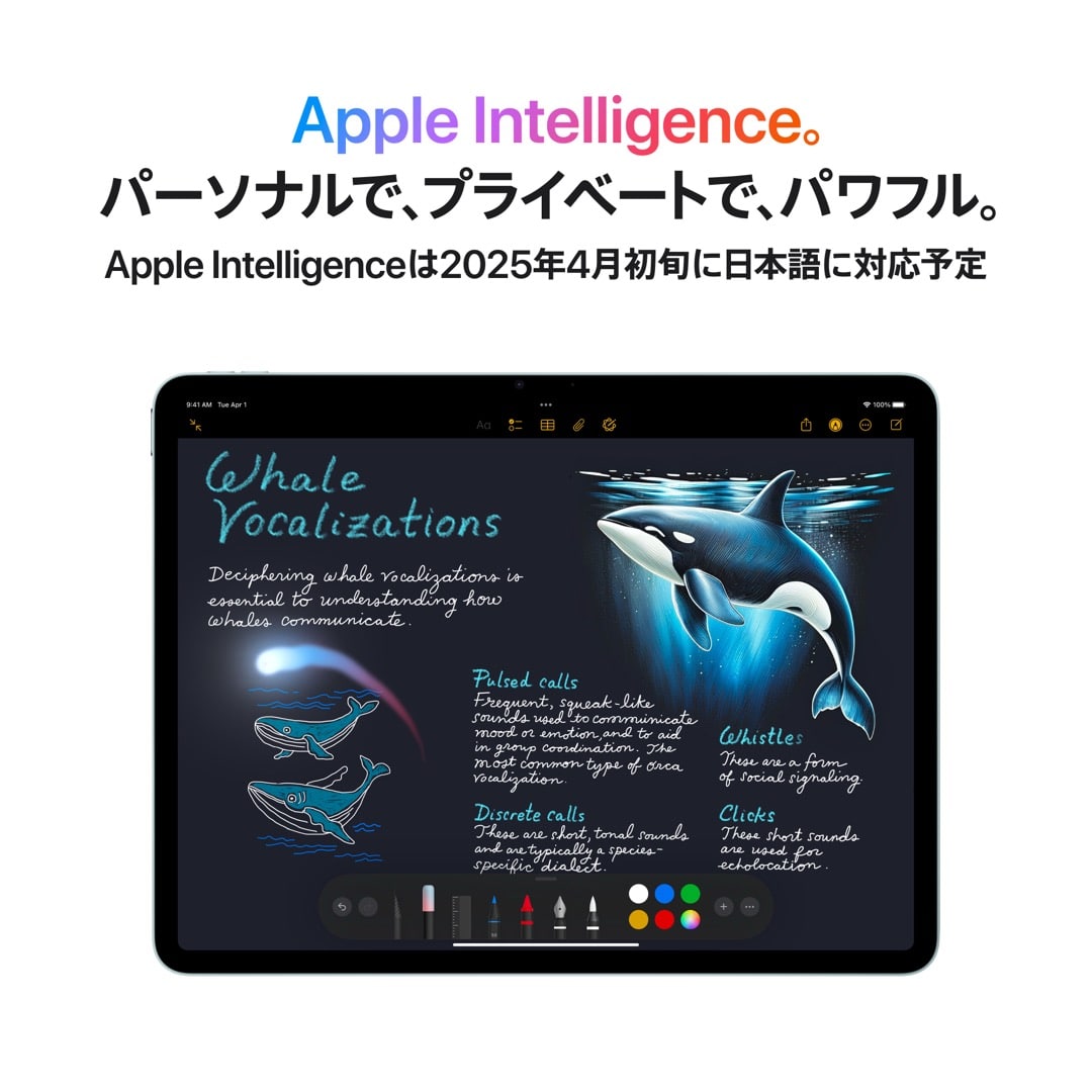 13インチiPad Air Wi-Fiモデル 128GB - ブルー with AppleCare+: Apple