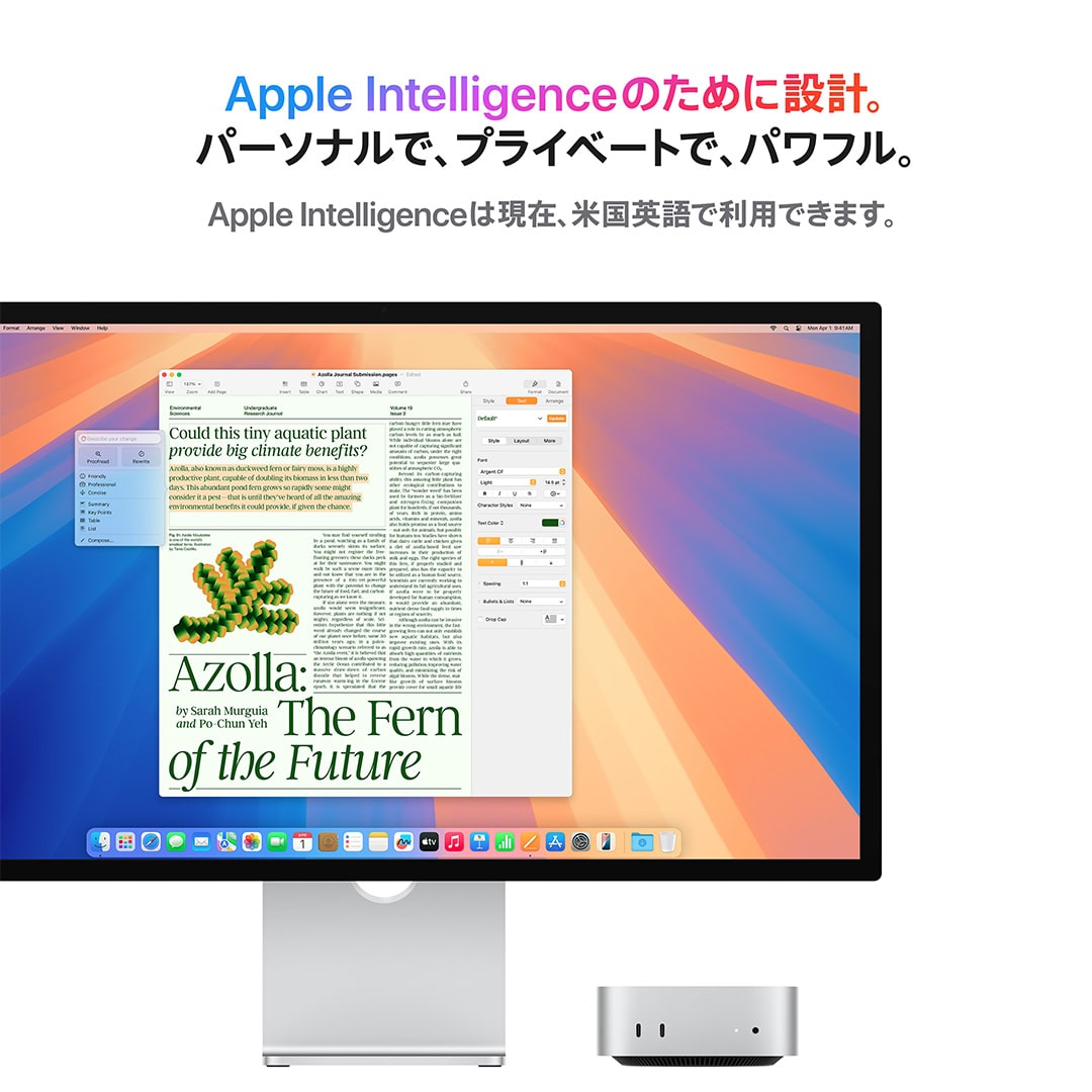 Mac mini: 10コアCPUと10コアGPUを搭載したApple M4チップ, 16GB