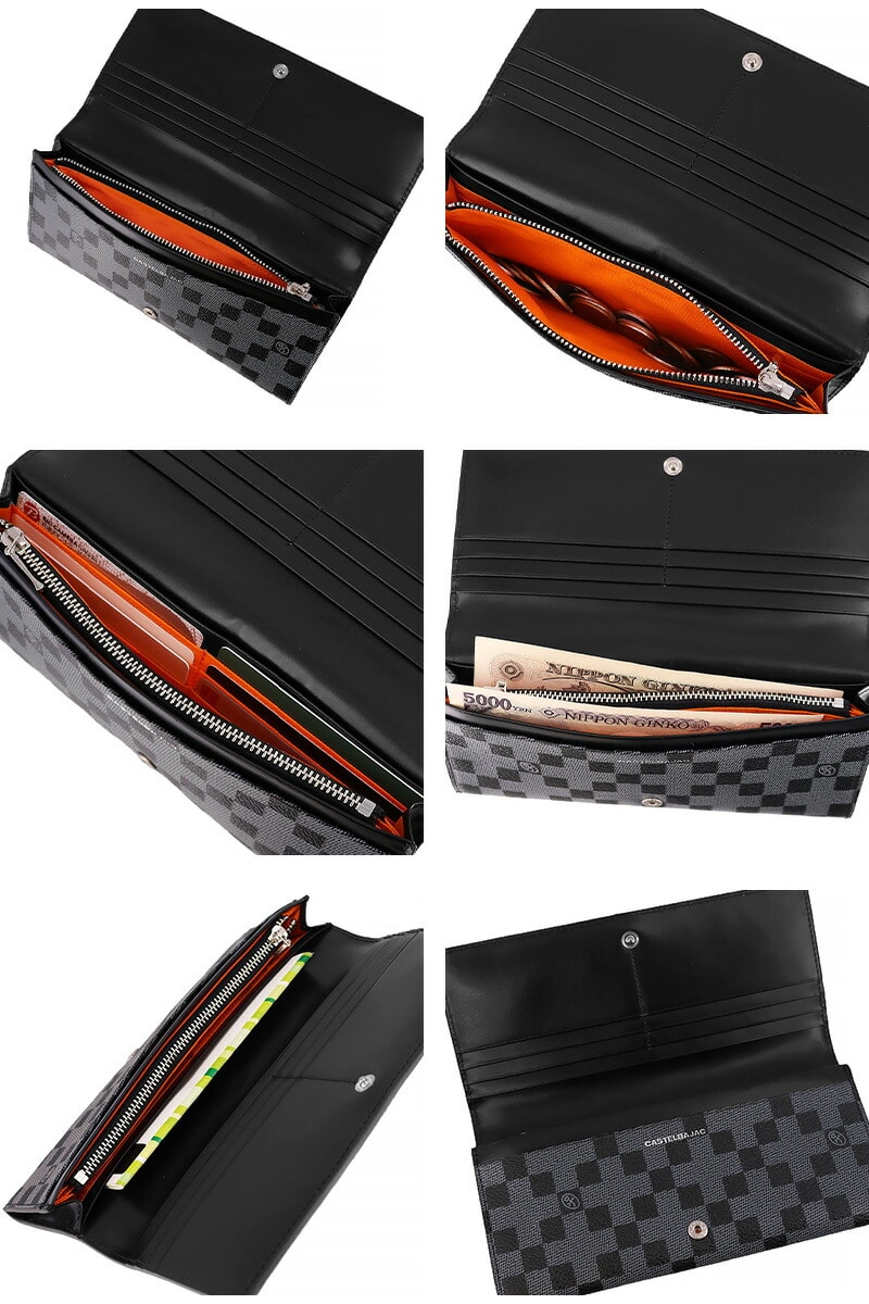 カステルバジャック CASTELBAJAC クラー 被せ長財布 066622 1.ブラック