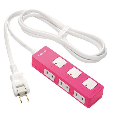 パナソニック(Panasonic) WHS2523NP ピンク 電源タップ 個別スイッチ 2