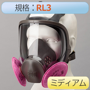 フィルター取替式 防じんマスク 6000F／2091－RL3 M