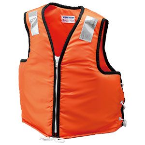 作業用救命衣・小型船舶用救命胴衣兼用 固型式・ファスナータイプ NS