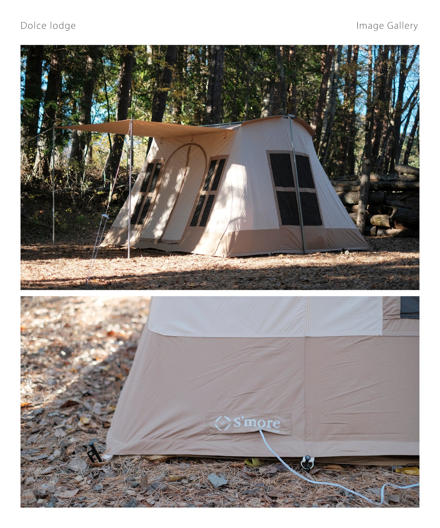 Dolce Lodge 】 ドルチェロッジ ロッジ型ポリコットンテント