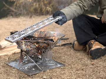 和柄組み立て焚き火台 Sサイズ】組み立て式焚き火台 – 【公式】S'more