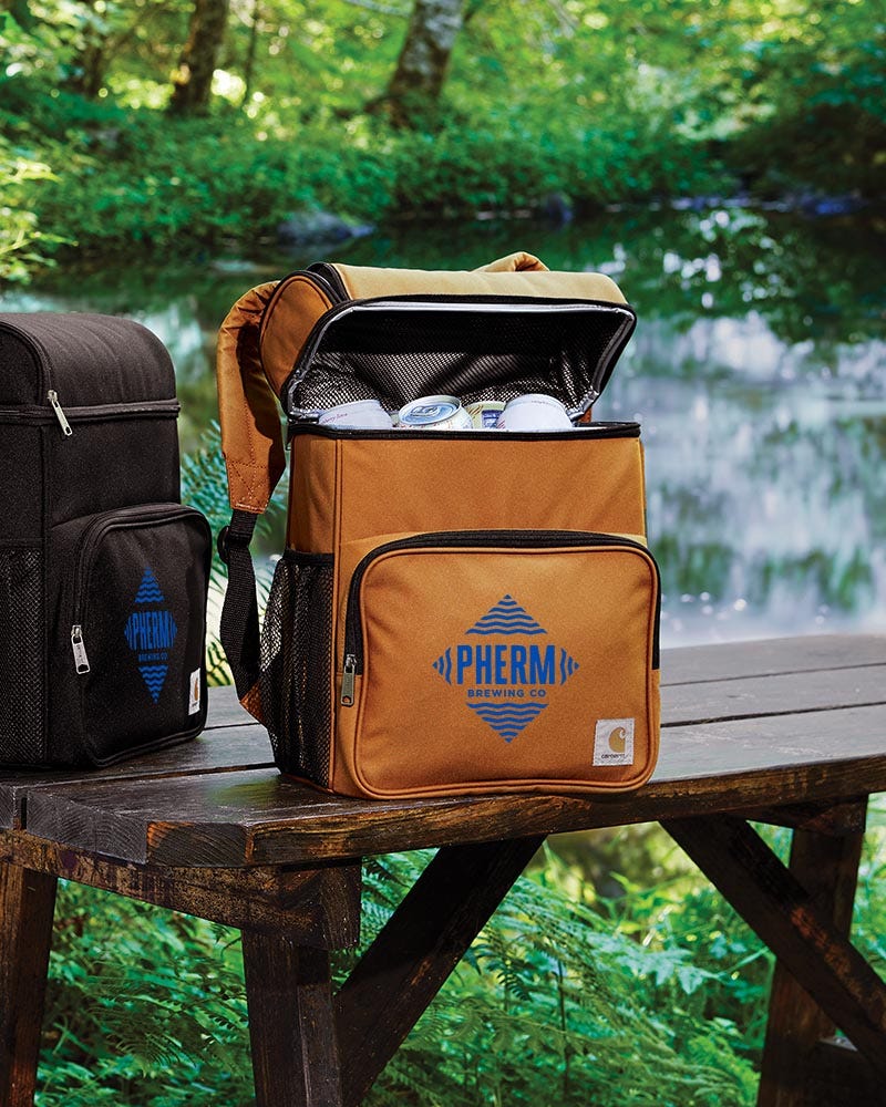 Custom Printed Carhartt 20 Can Cooler Backpack-CT89132109 in Bulk