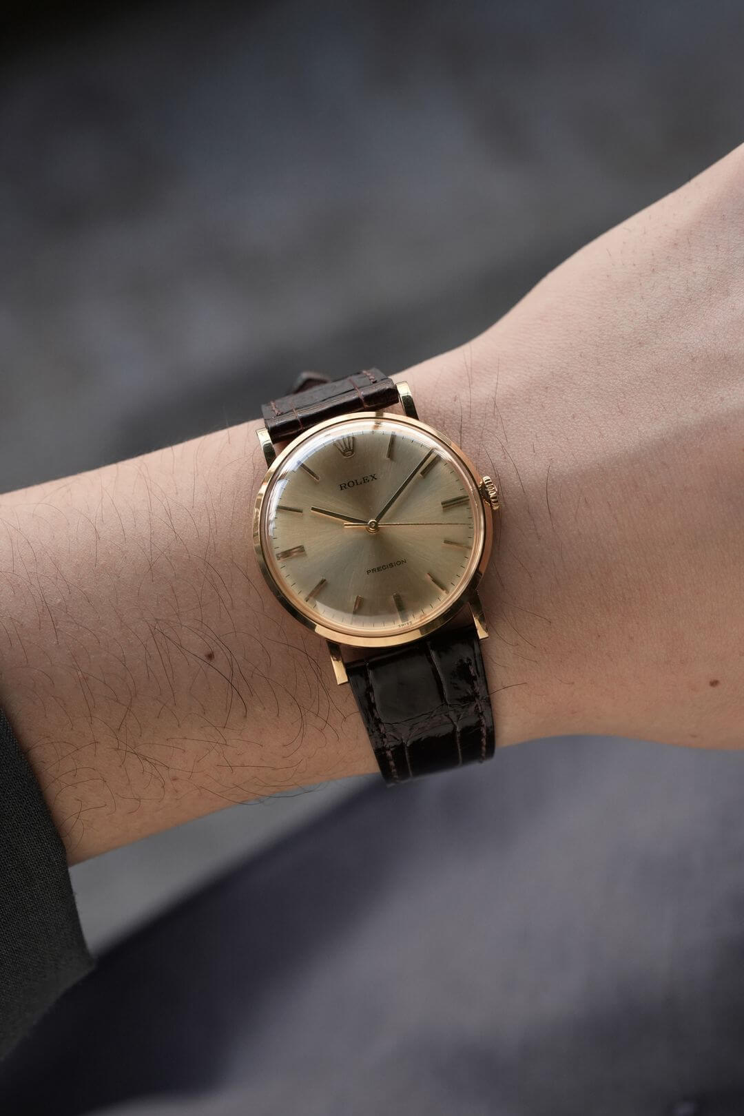 ロレックス/プレシジョン/ラウンドケース/ゴールドダイヤル/Rolex