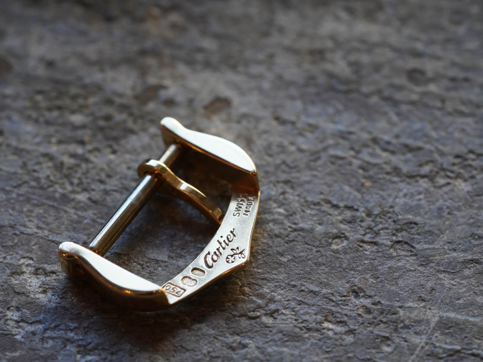 カルティエ/純正尾錠/18KYG/750YG/14mm/1990s/Caltier/Ardillon Buckle