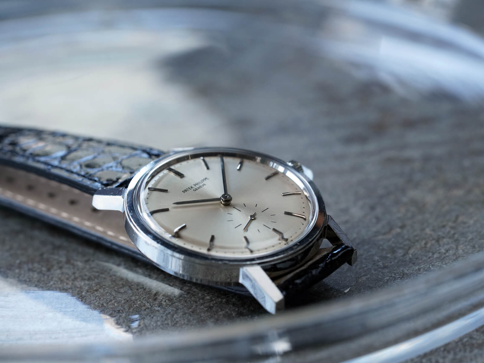 パテックフィリップ/カラトラバ/シルバーダイヤル/スモールセコンド