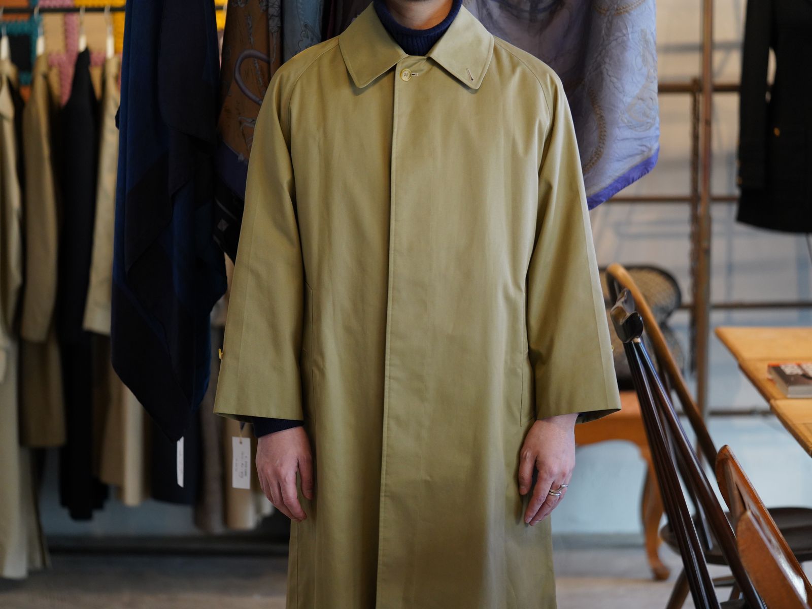 バーバリー/バルマカーンコート/1枚袖/70s/Burberry/Balmacaan Coat