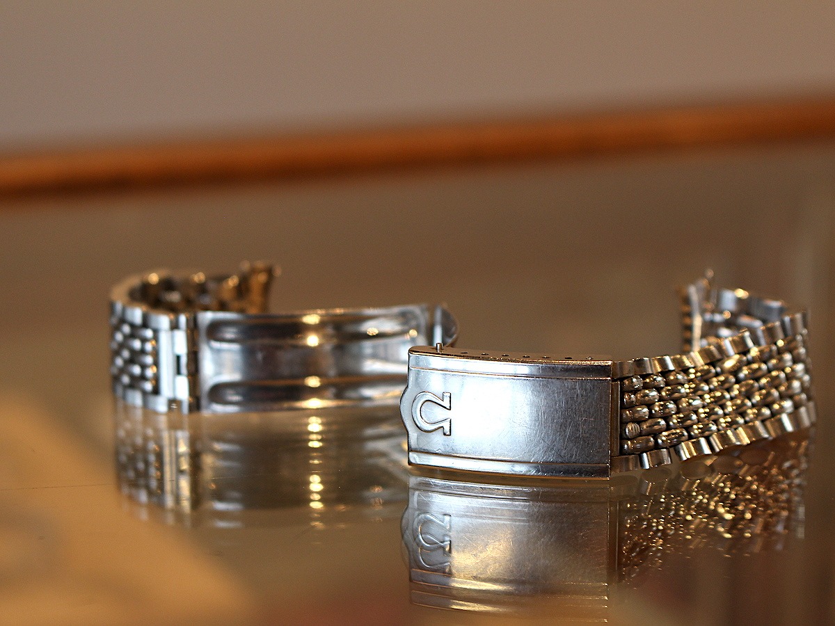 オメガ/純正SS7連ライスジュビリーブレスレット/No.12/Ref1502/Flash