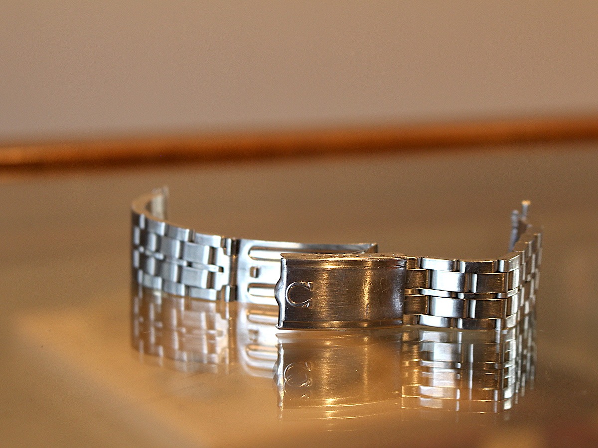 オメガ/純正SS5連巻き込みハードブレスレット/No.11/Ref1172/Flash