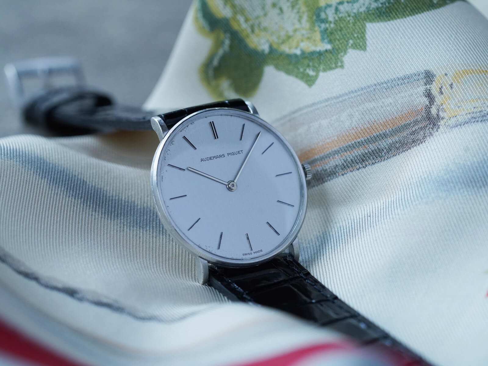 オーデマピゲ/エクストラシン/ラウンドケース/シルバー/Audemars