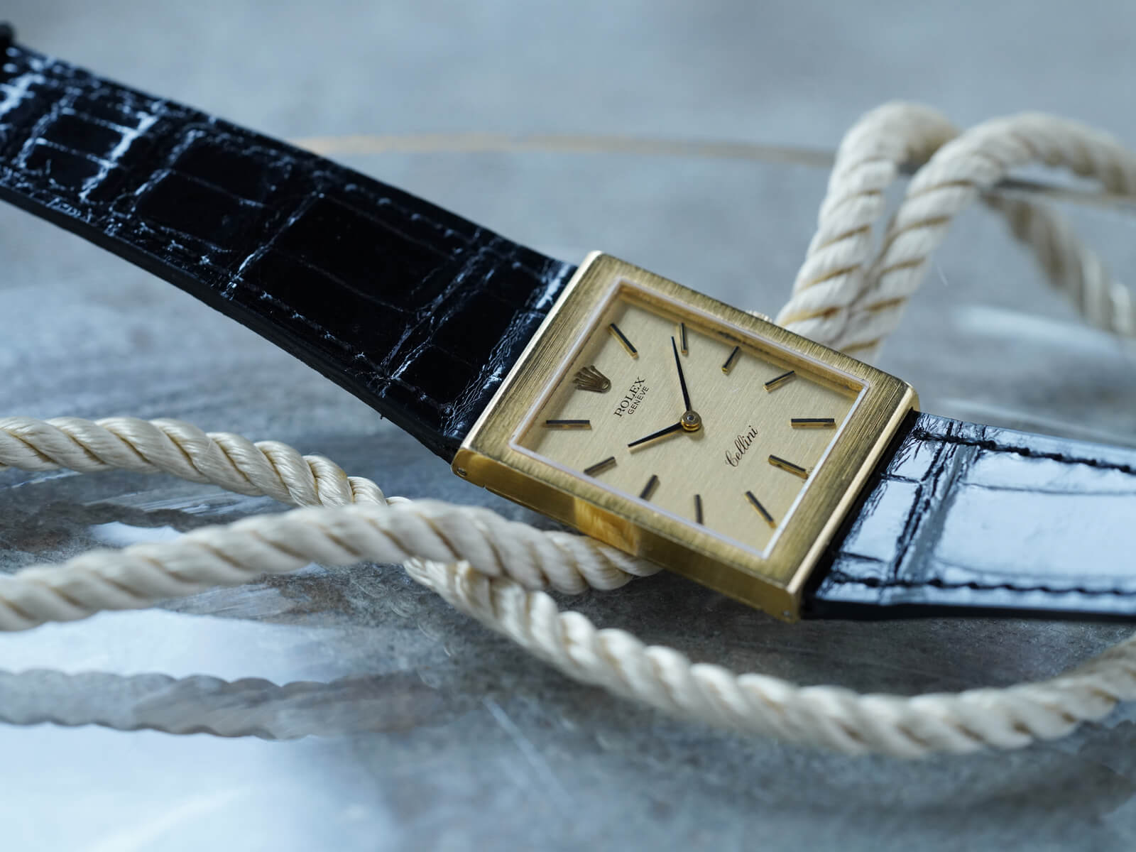 ロレックス/チェリーニ/レクタンギュラーケース/ゴールドダイヤル