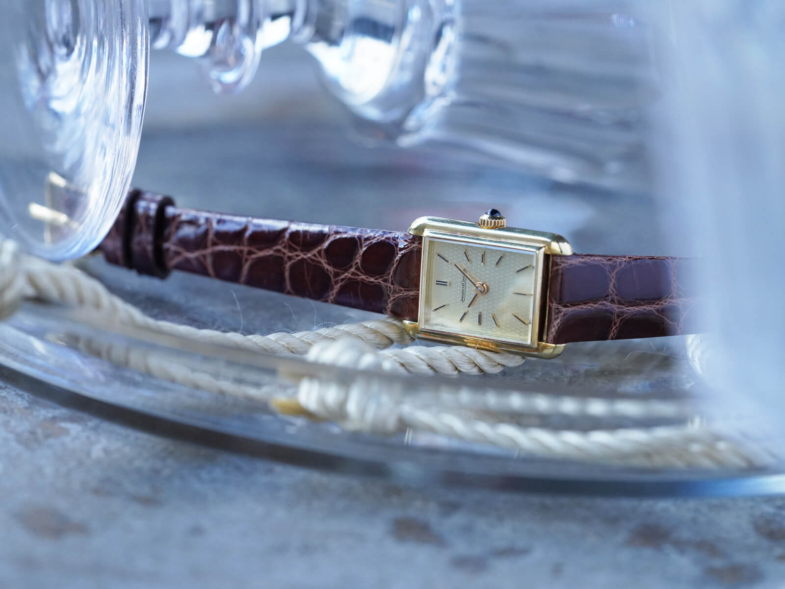 ジャガールクルト/レクタンギュラ-ケース/タペストリーゴールド