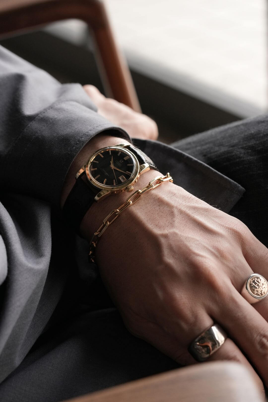 カルティエ/サントスドゥカルティエK18YGブレスレット/Cartier/Santos