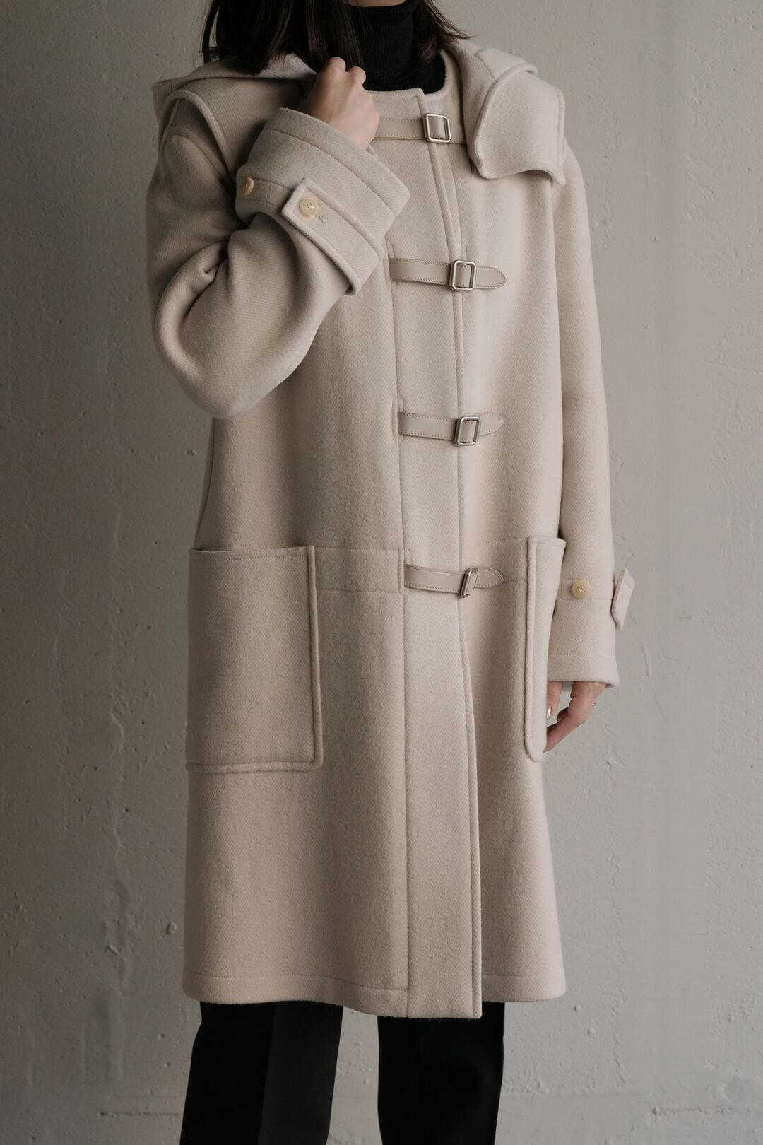 エルメス/マルジェラ期/カシミヤ/ベルト/ホワイト/コート/Hermes