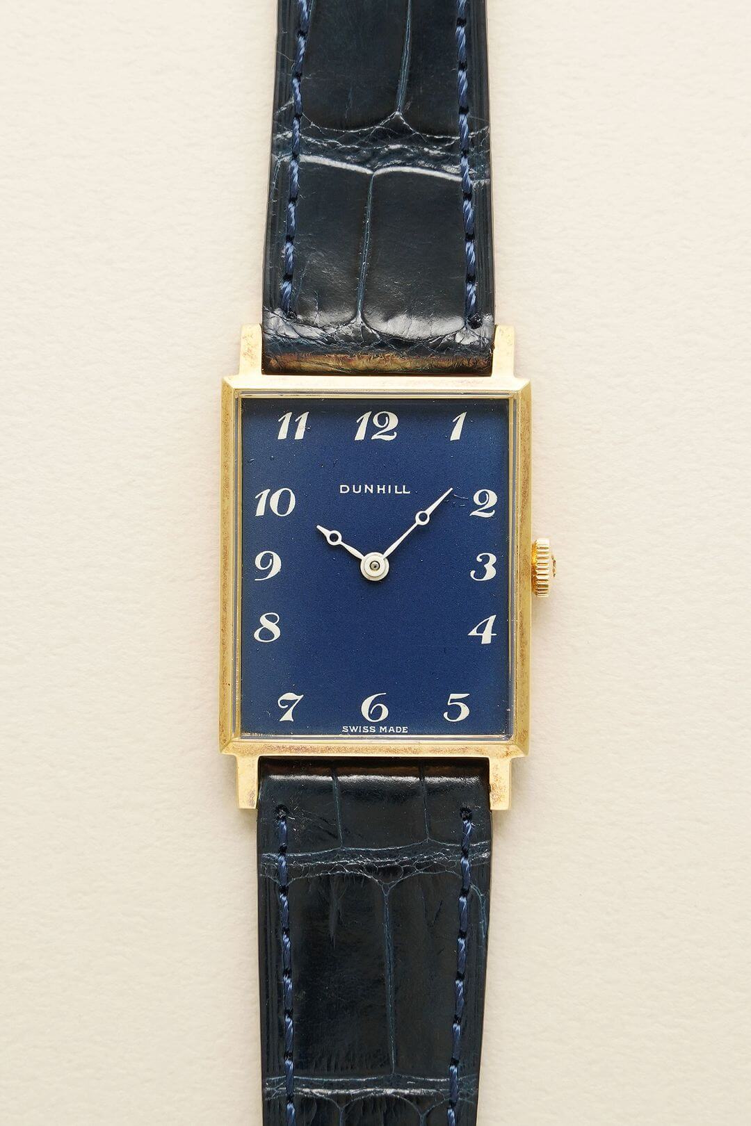 ダンヒル/レクタンギュラーケース/アラビアブルーダイヤル/Dunhill