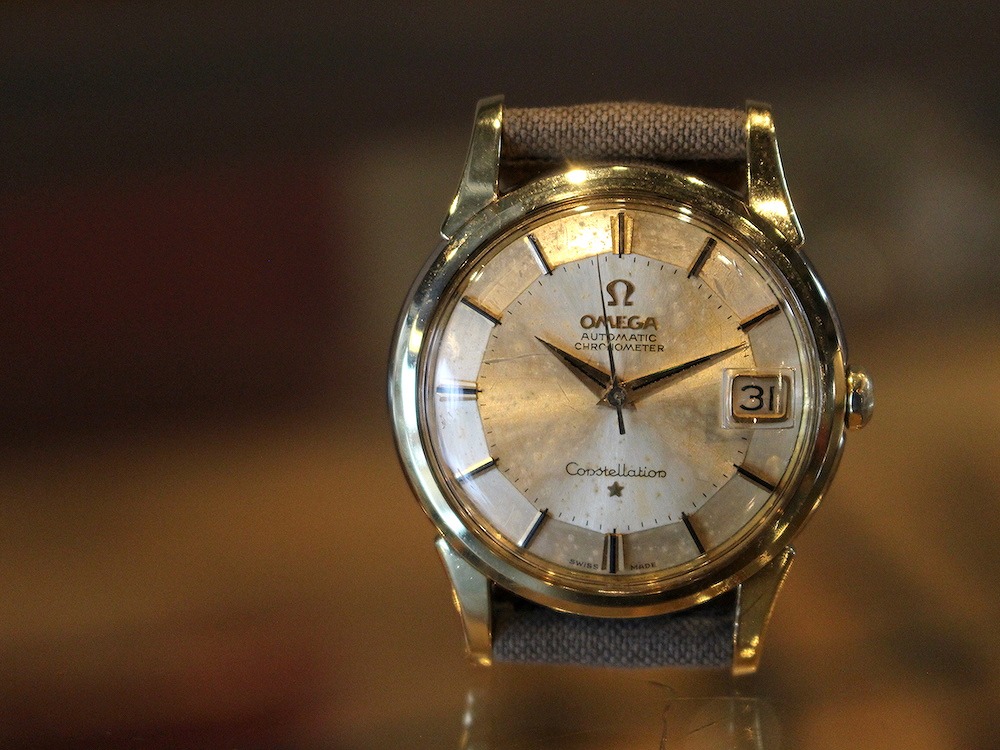 オメガ/コンステレーションデイト/12角パイパンダイヤル/クロノ