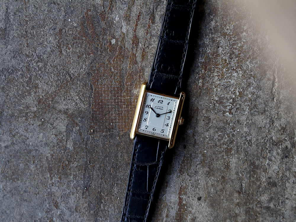 カルティエ/マストタンクLM/アラビア/ヴェルメイユ/QZ/ヴィンテージ