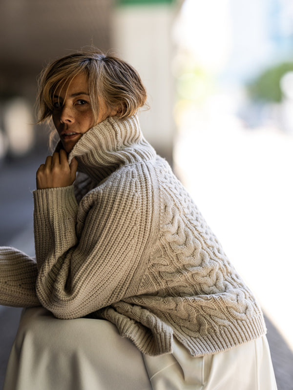 Mixed Cable Aran Sweater – edit & co.