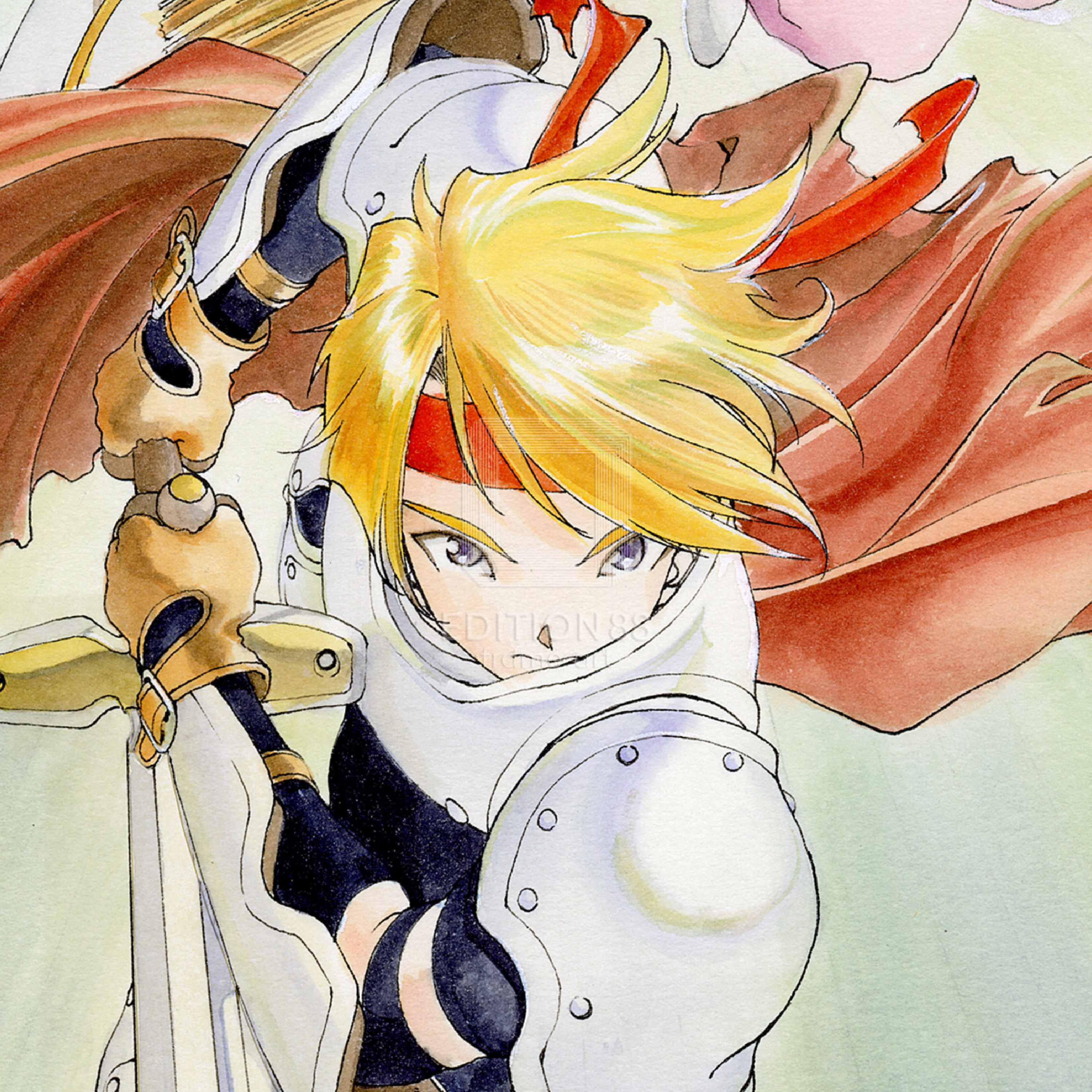 テイルズ オブ ファンタジア」88グラフ1/藤島康介（箔押しサイン入り）