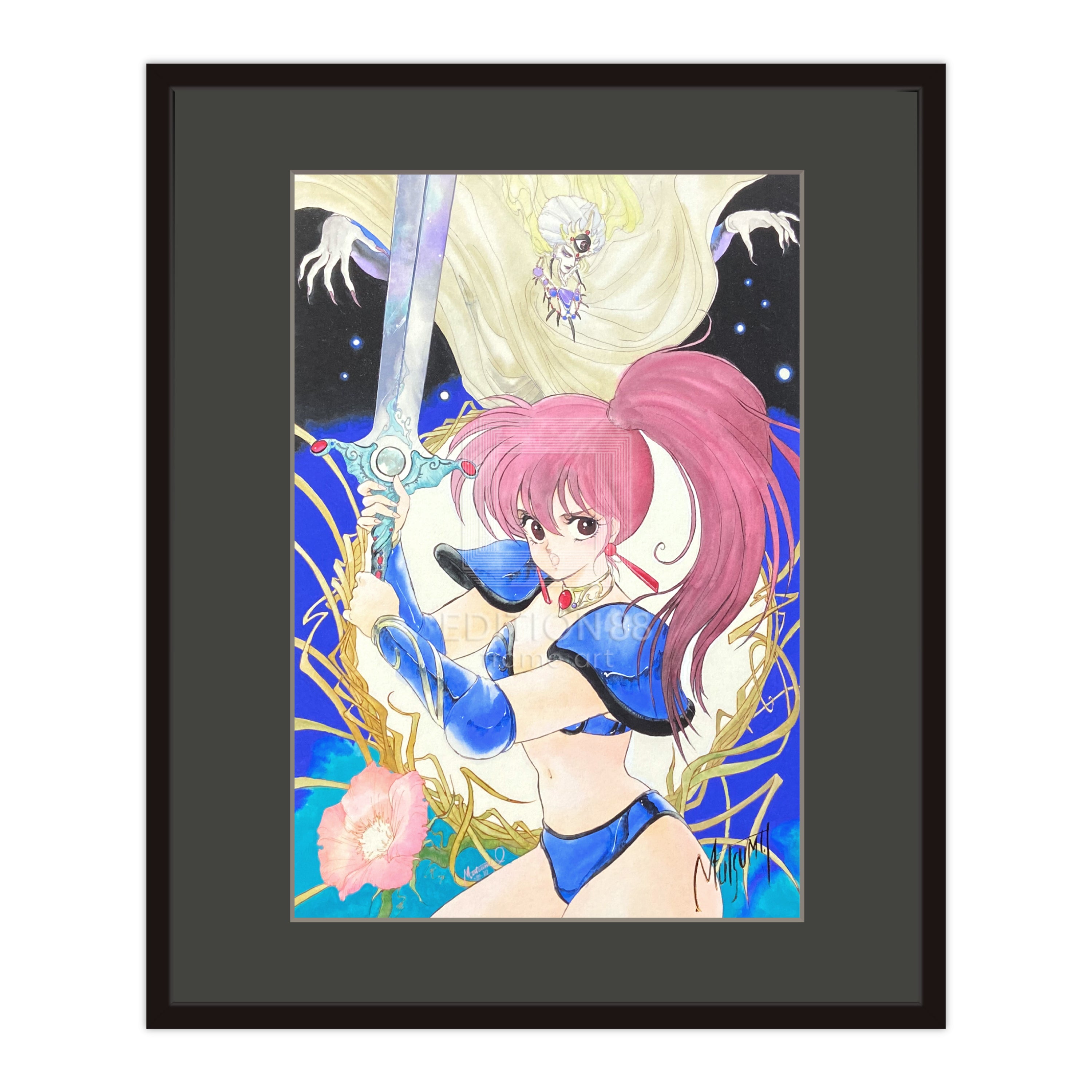 幻夢戦記レダ」88グラフ1/いのまたむつみ（箔押しサイン入り）