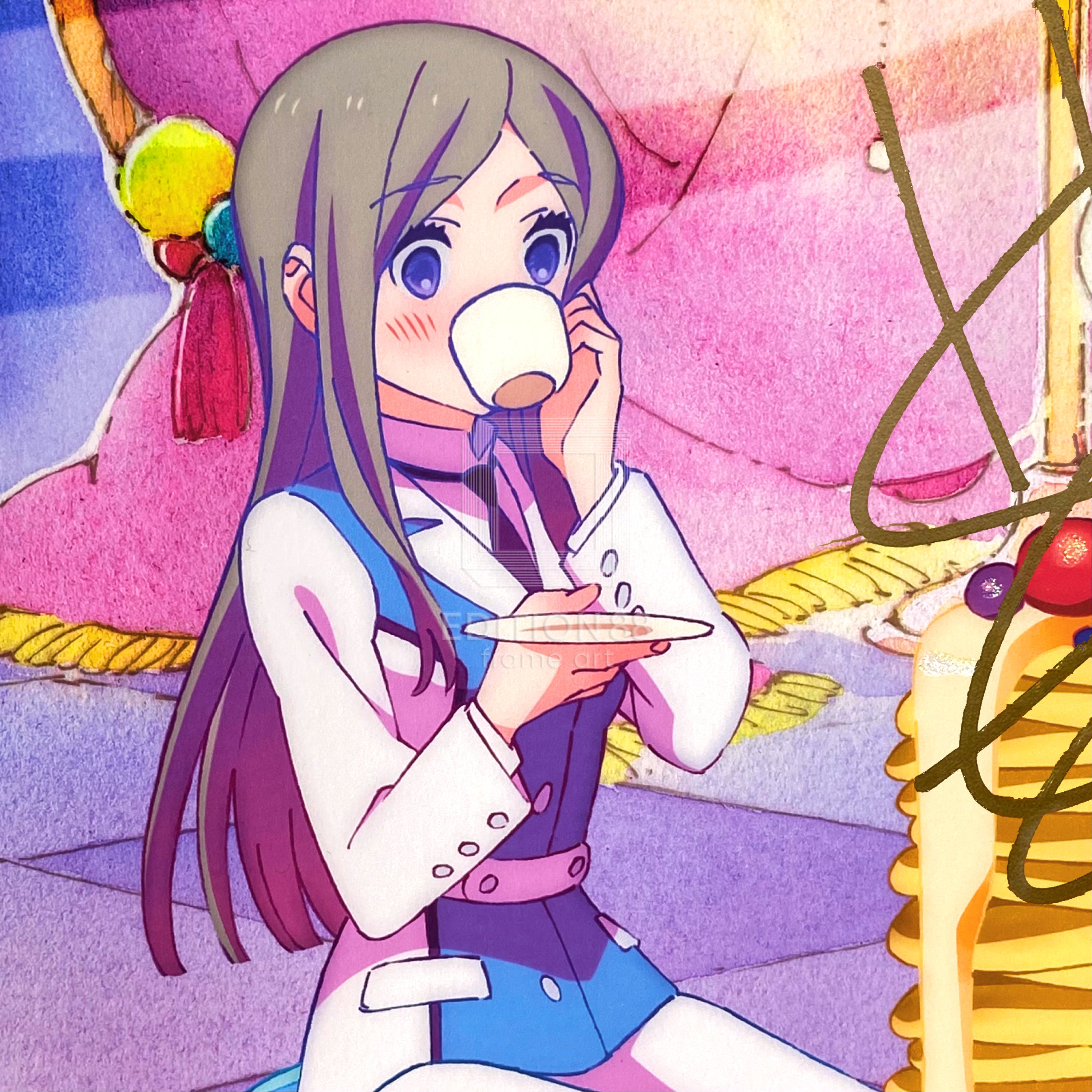 ユリ熊嵐」88グラフ3『エンディング1』プラチナ版(幾原邦彦直筆サイン入り/