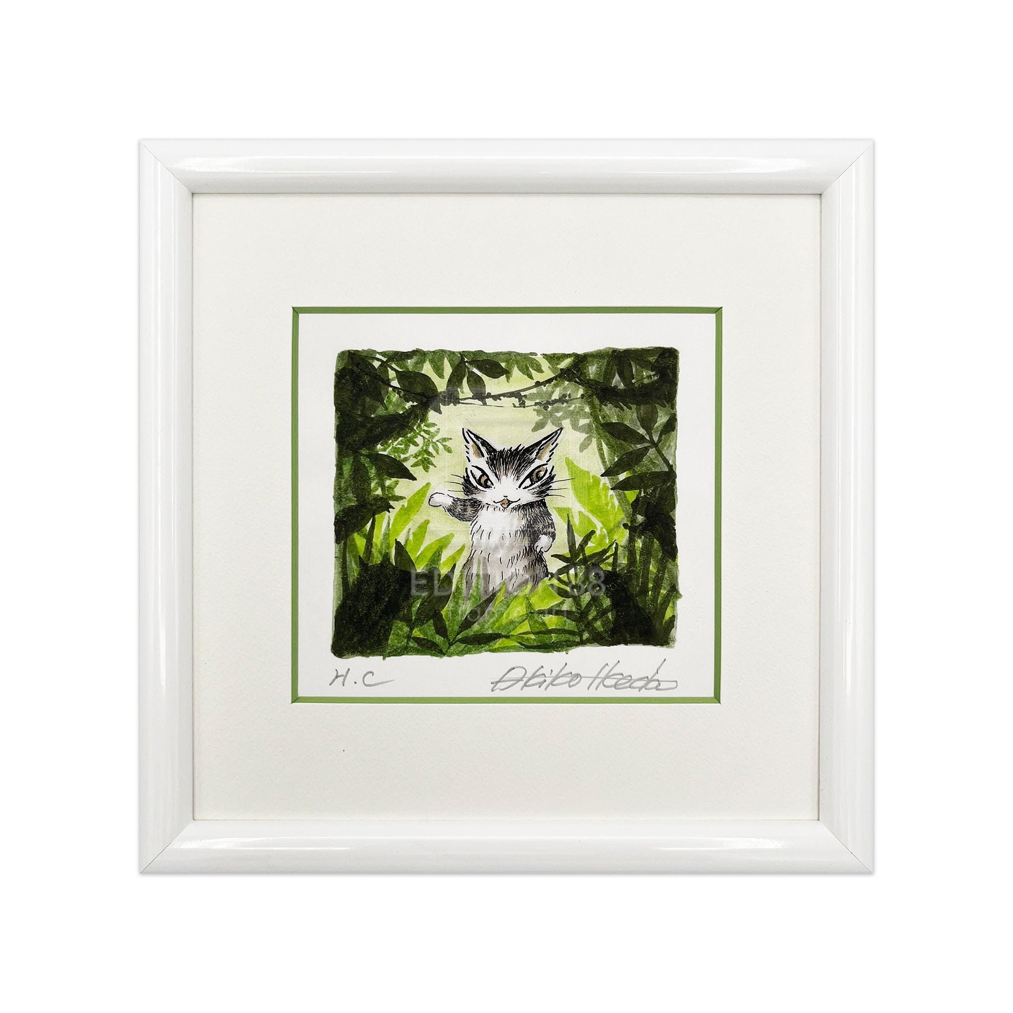 猫のダヤン 88グラフ「ボルネオの森」/池田あきこ（直筆サイン入り