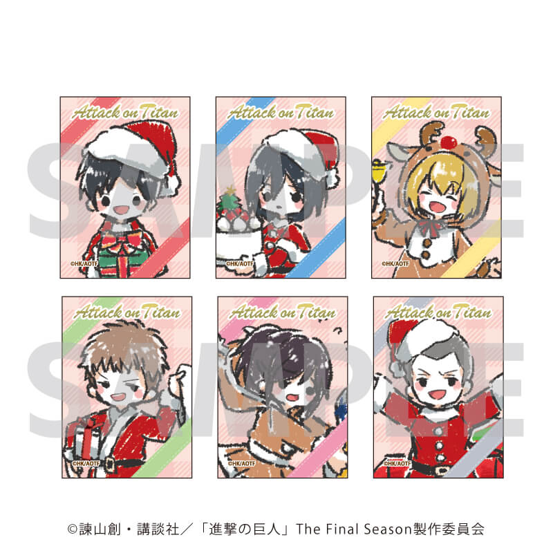 キャンバスアートミニ「進撃の巨人」01/クリスマスver. ブラインド(6種