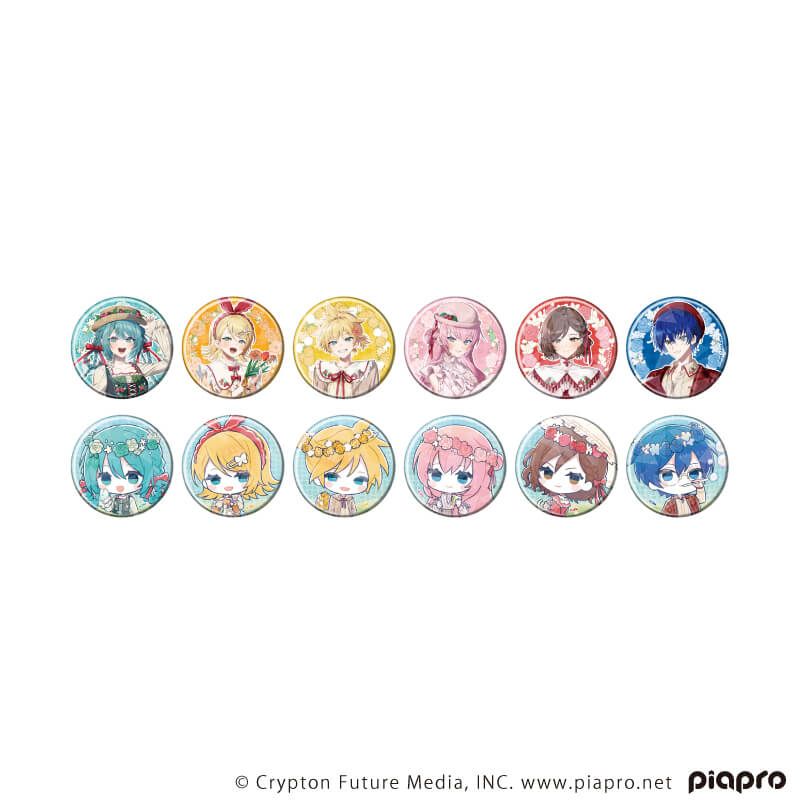 ホログラム缶バッジ(57mm)「ピアプロキャラクターズ」02/ピクニックver